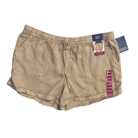 2 Pair Gap Tencel Shorts Rolled Hem Tan Black Size XL Extra Large Women's Lyocel - Picture 2 of 13